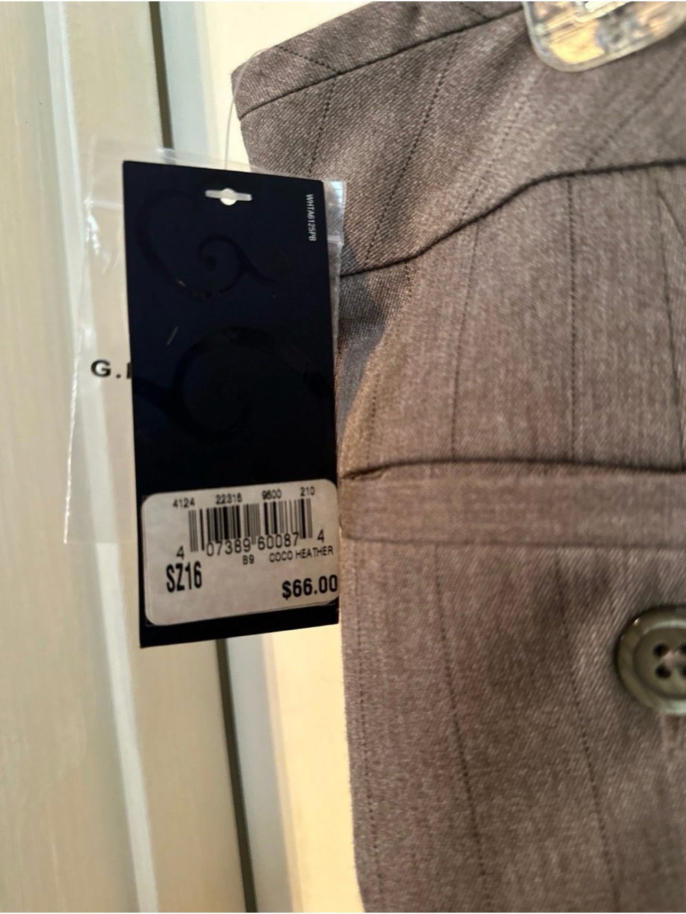 G.H. Bass & Co. Women’s Brown Pinstripe Dress Pants - Picture 8 of 8